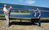 Wärmenetz Büsingen: 1'000 m2-Solarthermie liefert Sommerwärmebedarf