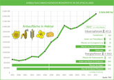 Deutschland: Nachwachsender Rohstoffe 2012 auf 2,5 Millionen Hektar