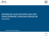 Positives Exportklima für Erneuerbare: Deutsche Unternehmen setzen verstärkt auf Auslandsgeschäft